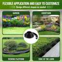 Landscape Edging, 3" x 66' Garden Edging, No Dig Edging for Landscaping with 80 Pcs Anchoring Spikes, Flexible Landscape Border Edging for Landscaping, Yard Lawn, Flower Beds (Black)