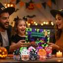 Blosssound Halloween Putty Toys Advent Calendar 2025 Halloween Countdown Goodie Bag Stuffers Fillers Gifts for Kids Party Favors with 8 Pack Butter Putty Toys Charms Add Ins Holiday Prizes Trinkets