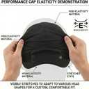 UV 50 Baseball Cap for Men and Women Quick Dry,Lightweight,Sport Baseball Hat for Golf Running (Black)