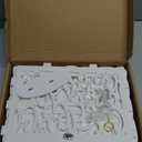 OurWarm DIY White Wedding Card Box with Lock PVC Card Box Graduation Card Box Perfect for Weddings, Baby Showers, Birthdays, Bridal or Baby Showers