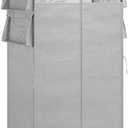 Whitmor, Gray Covered Wardrobe with Accessory Storage