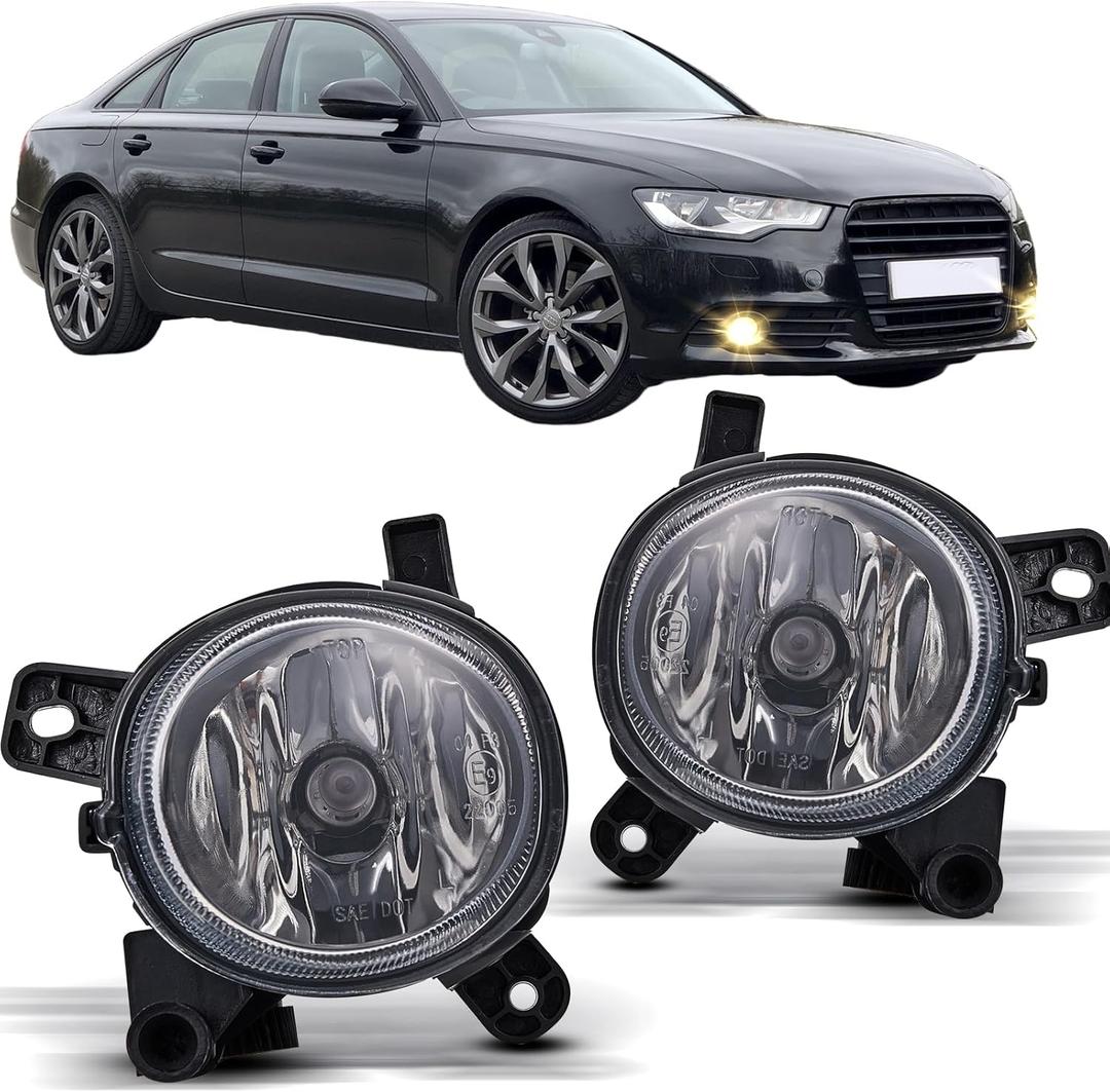 Fog Lights for Audi A4 A5 A6 Q3 S5 S6 Allroad (Quattro Avant Wagon Cabriolet Convertible Sport Sedan Prestige Sport Utility Coupe Volkswagen VW CC 2008-2018 2pcs