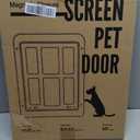 NAMSAN Dog Screen Door, Flap Opening 11.2 x 14.4 inches, Dog Door for Screen Door, Large Pet Door for Sliding Door Magnetic Self-Closing, Screen Door with Doggie Door Built in, Lockable, Black