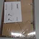 Upsimples 8x12 Picture Frame, Display Pictures 6x8 with Mat or 8 x 12 Without, Wall Hanging Photo Frames, Brown, 1 Pack