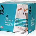 Hippo Sak - Kitchen Trash Bags 13 Gallon - Garbage Bags with Handles - 45 Count