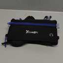 Running Belt with Water Bottles(2 x 175ML), Hydration Belt Waterproof Waist Pack Bag Fits iPhones Adjustable Sports Waist Pouch for Marathon Running Hiking Cycling (Blue)