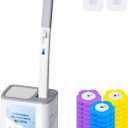 2026 Disposable Toilet Brush Cleaning System with Aromatherapy Refills (Ocean, Lemon, Lavender) Includes Cleaning Stick, Storage Box, and Scented Refill Tabs