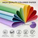 3 otters 200Sheets Construction Paper, Cardstock 8.27" x 11.7", 10 Assorted Colors Card Stock Printer Paper 65lb/180GSM, for Printing, DIY Crafts, Classroom Must Haves, Kids School Supplies, Party Dec, 8.5 X 11 Inches