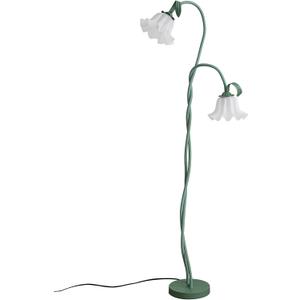 Creative Lily of The Valley 2 Heads Flowers Lily Floor Lamp Living Room Sofa Side Bedroom Bedside Flower Floor Lamp (2heads)