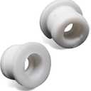 2 PCS Shifter Cable Bushing Kit, 15mm Rubber Grommet Plug, OEM #DG9Z-7K340-A, Transparent Transmission Bushing Repair Kit, Compatible with Ford Focus MK, Lincoln (White)
