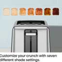 Chefman 2 Slice Toaster, 7 Shade Settings, Removable Crumb Tray, Thick Bread and Bagel Toaster with Defrost and Cancel Buttons Black