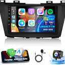 [2+64G] Car Radio for Mazda 5 CW 2010-2015 - Wireless Carplay and Android Auto - 9 Inch Touch Screen Android Car Stereo with DSP/Multiple UI/WiFi/GPS/SWC + AHD Backup Camera