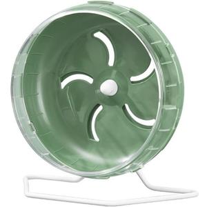 Jeeone Silent Hamster Wheel 7 inch, Hamster Exercise Wheel, Height-Adjustable Hamster Wheel Cage Accessories, Hamster Running Toys Small Animals Exercise Wheels (Green)