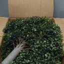 Artificial Boxwood Topiary Ball Trees for Outdoor Set of 2 Fake Plant Bushes with Ground Spike UV Resistant Faux Shrubs for Garden Front Porch, Green