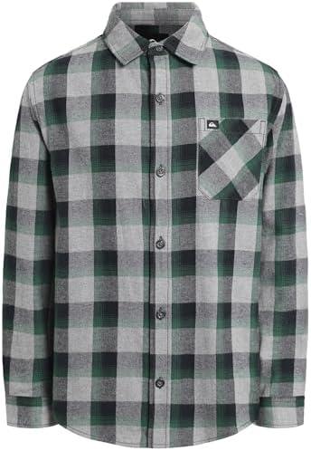 Quiksilver Boys Long Sleeve Flannel Shirt, Button Down Top, Stylish & Comfortable Fit 8