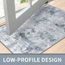 Door Mat, Front Indoor Doormat 31"x47" Non Slip Entryway Rug Indoor, Washable Small Rug for Bedroom Kitchen Bathroom Laundry Low Profile (2.6x3.9 Feet)