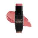 Nudestix Nudies Blush Stick  3-in-1 Cream Blush for Cheeks, Eyes & Lips with Built-In Brush | Soft Matte Finish for a Natural Flush (Cherie)