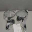 YISSVIC Electric Fly Swatter Bug Zapper Racket Dual Modes Mosquito Killer with Purple Mosquito Light Rechargeable for Indoor Home Office Backyard Patio Camping (Black 2 Pack)