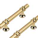 25 Pack Kitchen Cabinet Handles Gold Cabinet Pulls 3 Inch Brushed Gold Drawer Pulls for Dresser Bathroom Modern Kitchen Hardware for Closet and Cupboard, Zinc Alloy Base, Hole Center:3 inch(76mm)