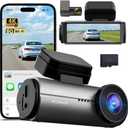 Dash Cam Front and Rear,3" IPS Screen Dash Camera for Cars,Car Camera 4K HD Front & 1080P Rear,5GHz WiFi&APP dashcams,Dual Camera,G-Sensor, Night Vision, 24/7 Parking Monitoring, Loop Recording, free 64GB