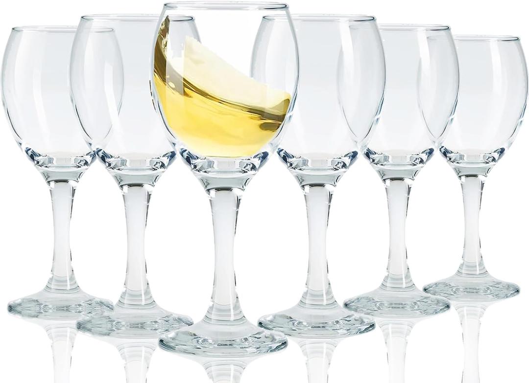 Limoncello Glasses Shot Glasses with Stem, Cordial Glasses Port Wine Glasses 3 oz(set of 6) (6, 4.5oz)