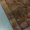 Leaf Border Wooden Urn Box for Human Ashes, Cremation Funeral Urns, Decorative Urn, Pet Memorial Box, Cat Infant Adult Urn, Burial Ash Keepsake - Medium