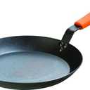 Lodge Manufacturing Company carbon steel skillet, Black/Orange, 12-Inch