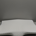 Derila King Size Neck Pillow for Sleeping, Ergonomic & Cervical Pillow for Neck Support & Relief, Memory Foam Side Sleeper Pillows, Bed Contour Pillows for Back, Stomach Sleepers (King Size (23.6" x 13.4" x 4.3"), 1 Pillow_white)
