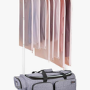 Dance Bag With Garment Rack For Travel,28inchDance Competition Garment Bags with Clothes rack,Suitcase, Collapsible Rolling duffle For Travel, Wheeled Drop-Bottom Upright Luggage Closet Suitcase,Grey