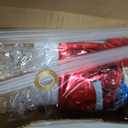 Airplane Birthday Party Balloons Stand Kit 2 Sets with 2 Plane Helicopter Foil Balloons Red Blue White Balloon Centerpiece for Tables for Adventure Time Flies Birthday Baby Shower Party Decoration, 10 inches