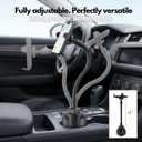 Esoulk Car Cup Phone Holder, Car Phone Holder Cup Holder with 11 Long Arm, Goose Neck Cupholder Phone Holder, Adjustable Phone Holder for Car, Universal Cup Holder for Car, Cup Cradle