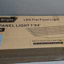 1x4 LED Flat Panel Light 6 Pack, Drop Ceiling Light for Office, Dimmable LED Ceiling Light, Selectable 20W/25W/30W/35W/40W, 3000K/3500K/4000K/5000K/6300K, ETL Listed,