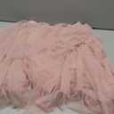 Reaowazo Tulle Skirts for Women Midi Long Fairy Skirt Tutu A-Line Mesh Layered High Elastic Waist Halloween Skirts (One Size)