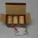 Wooden Coat Hook Wall Mounted (6 Packs) Hat Hooks, Single Coat Hat Rack Wall Mount, Wood Coat Hanger for Hanging Hat, Towel, Bag, Rope (Brown, 2" Set 6)