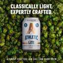 Athletic Brewing Company Craft Non Alcoholic Beer, Low Carb Light Brew With Rice & Malt Body, Pair With Salad & Pizza, Vegan, Low Calorie Athletic Lite, 12 Pack, 12 FL Oz Cans (EXP 08/12/26)