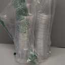 [100 Sets-16 oz.] Plastic Cups With Dome Straw Slot Lids PET Crystal Clear Disposable Togo Cup BPA Free For Party Ice Cold Drinks Coffee Tea Parfait Dessert Smoothie Bubble Boba Fruit Milkshake Slush