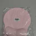 Mouse Pad with Wrist Rest, Ergonomic Mouse Pads for Desk, Office Non-Slip Mousepad with Gel Wrist Support(Light Pink, 10.6''L x 9''W)