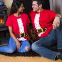 Holiday Costume Tees | Fun and Funny Christmas Novelty Shirts Unisex T-Shirts for Men (Red, XL)