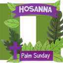 Burbell 24 Set Palm Sunday Paper Photo Frame Craft Kits for Kids Hosanna Holy Week DIY Palm Paper Photo Frame Arts Crafts for Easter Holy Week Christian Sunday School Church Activities Supply