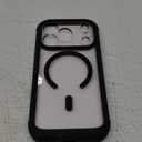 Miracase Magnetic for iPhone 17 Pro Case 6.3" [Compatible with MagSafe] Full-Body Phone Case with Built-in Glass Screen Protector & Camera Control,Drop Proof iPhone 17 Pro Cover, Black