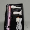 RUIM Electric Nose Hair Trimmer for Women, 4-in-1 Painless Facial Grooming Kit with Eyebrow Trimmer, Nose & Ear Trimmer, Facial Shaver - USB-C Rechargeable, Waterproof, LED Display (Purple)