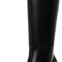 MIRAAZZURRA Knee High Boots Women Pointed Toe Kitten Heel Tall Long Boots with Side Zipper for Party Date Dress 8