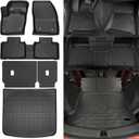 Naibeve Floor Mats for 2019-2023 Lincoln Nautilus- All Weather Custom for Lincoln Nautilus Floor Mats Cargo Mat Backrest Mats Waterproof Interior Accessories