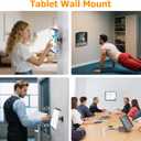 OHLPRO Tablet Wall Mount Holder, 360 Rotating iPad Wall Mount Holder with Drill Screw Base,Compatible with 4.7"-12.9" Devices Including iPad Pro, Mini, Air, Samsung, Kindle, Galaxy Tab