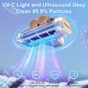 Cordless Mattress Vacuum Cleaner with UV-C Light - Advanced Dust Removal & Deep Cleaning Technology for Beds, Sofas, Carpets, Pet Hair and Household Dust, Handheld sofa Vacuum Cleaner for Home Use