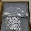 Dog Pee Pad Holder, 2 Pack Dog Potty Tray Silicone Puppy Pad Holder Tray Fits for 24" x 24" Training Pads, Puppy Potty Tray With 8 Clamps No Spill Raised Lip High Edge for Floor Protection (Dark Grey)