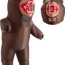 Spooktacular Creations Halloween Inflatable Costume Adult, Bear Blow-up Costume, Full Body Outfit for Themed Parties (X-Large(75In)