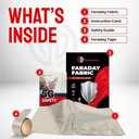 ATMOSURE Faraday Fabric & Tape Kit — Military Grade DIY Faraday Bags — 5G, EMP & EMF Protection — EMF Blocker