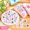 Janmercy 60 Pcs Boots or Bows Gender Reveal Button Pins, Western Cowboy Cowgirl Baby Shower Party Favors, Team Boy Team Girl Vote Badges