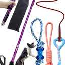 Flirt Pole for Dogs, Interactive Dog Rope Toys, Flirt Pole for Dogs Large Breed Heavy Duty, Medium Small Dogs Teaser Wand Fishing Stick Tug Lure Toy for Outdoor (Upgrade)